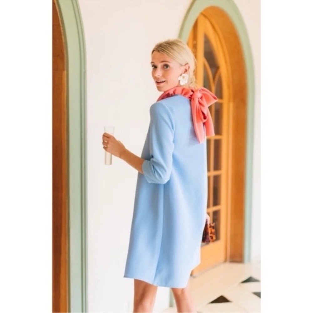 Tuckernuck Pomander Place Light Blue Bow Dress